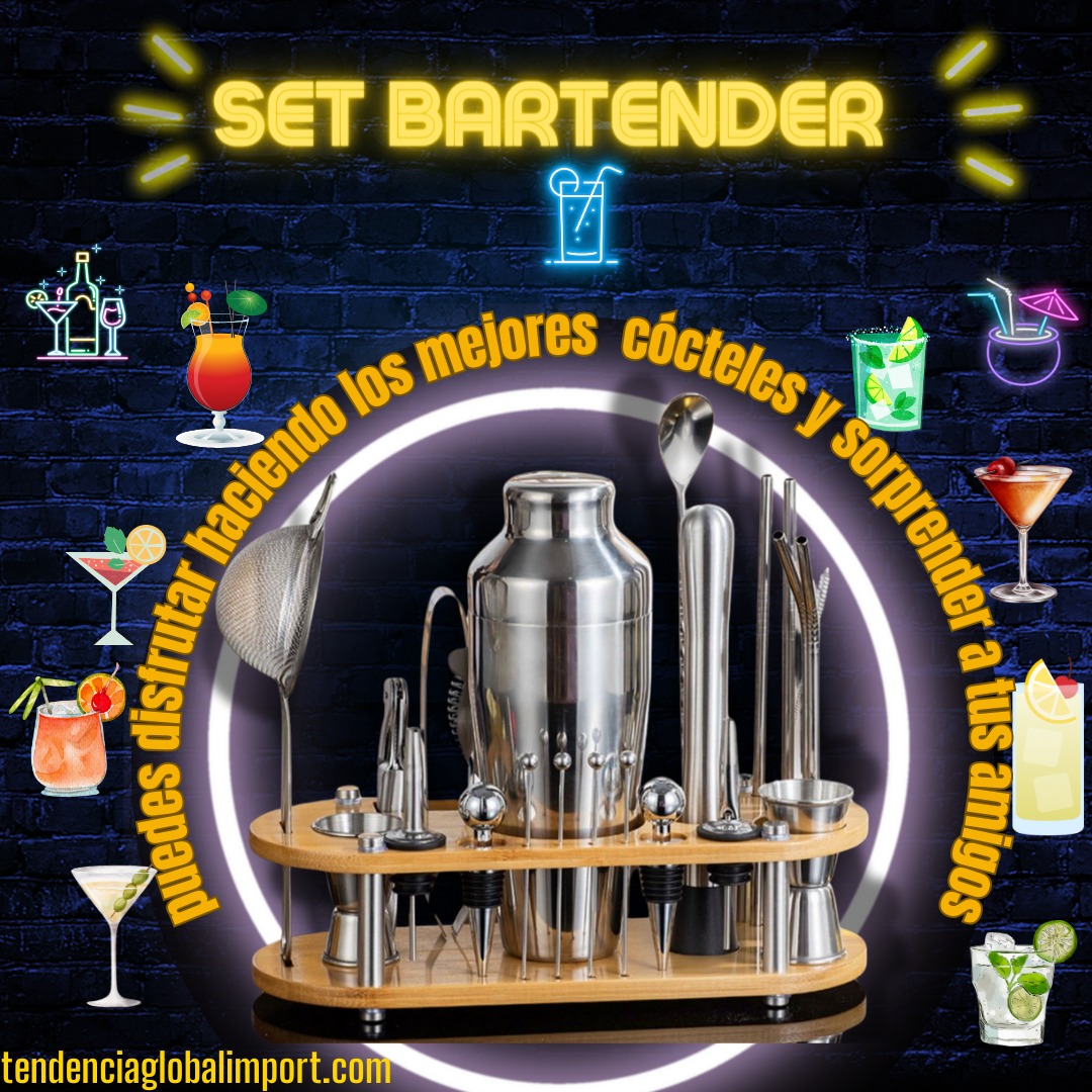 Miniatura 2 de KIT COCTELERA 23 PIEZAS GANADOR TOP 🍹